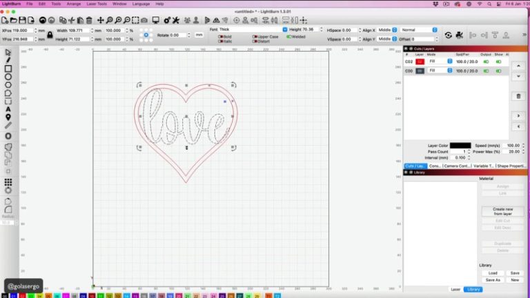 How to Weld Text to a Shape in Lightburn