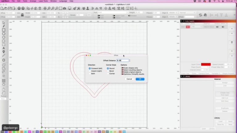 How to Weld Text to a Shape in Lightburn
