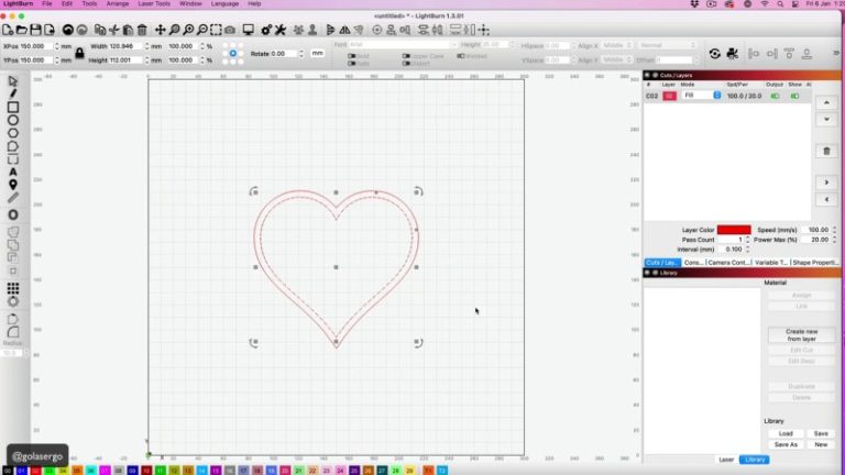 How to Weld Text to a Shape in Lightburn