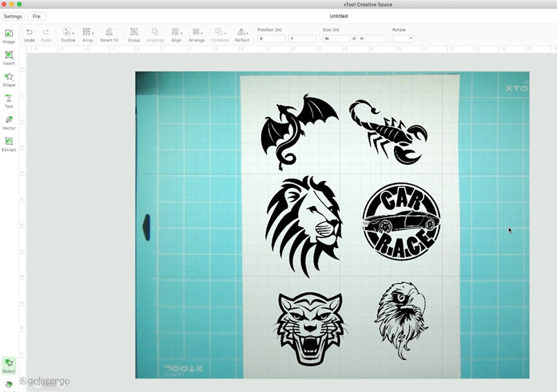 how to cut stickers using xtool m1