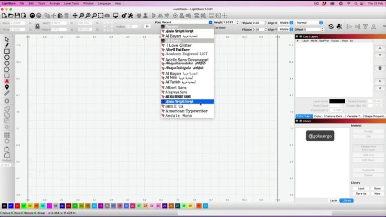 How to Ungroup and Separate Text in Lightburn
