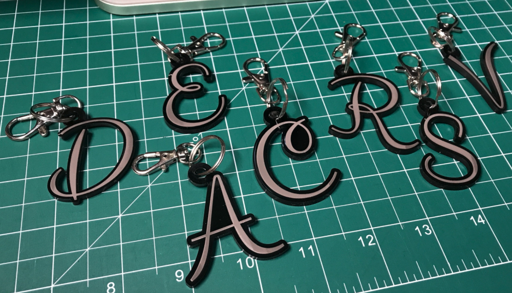 xtool f1 slide extension projects - key rings
