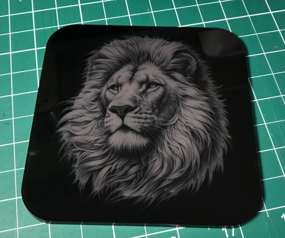 xtool f1 slide extension projects - acrylic coaster